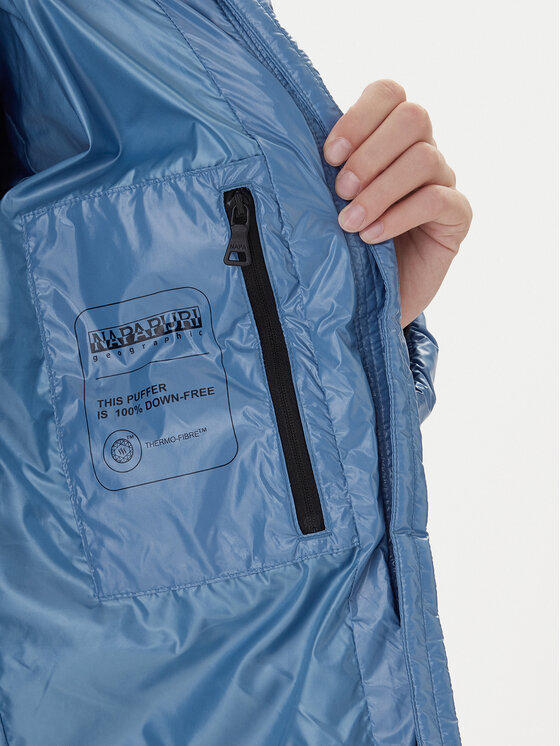 Napapijri Napapijri Žieminė striukė A-Glane NP0A4HZ5 Mėlyna Regular Fit