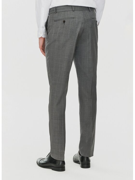 Pako Lorente Pako Lorente Spodnie garniturowe P24SF-6G-007 Szary Super Slim Fit