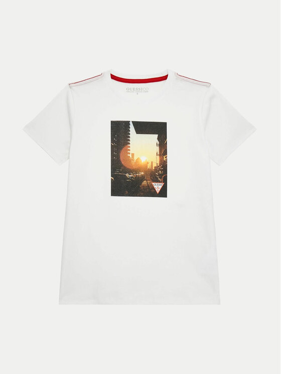 Guess Guess T-shirt L4YI12 K8HM4 Bianco Regular Fit
