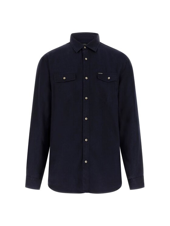 Guess Guess Košile 177075 Modrá Classic Fit