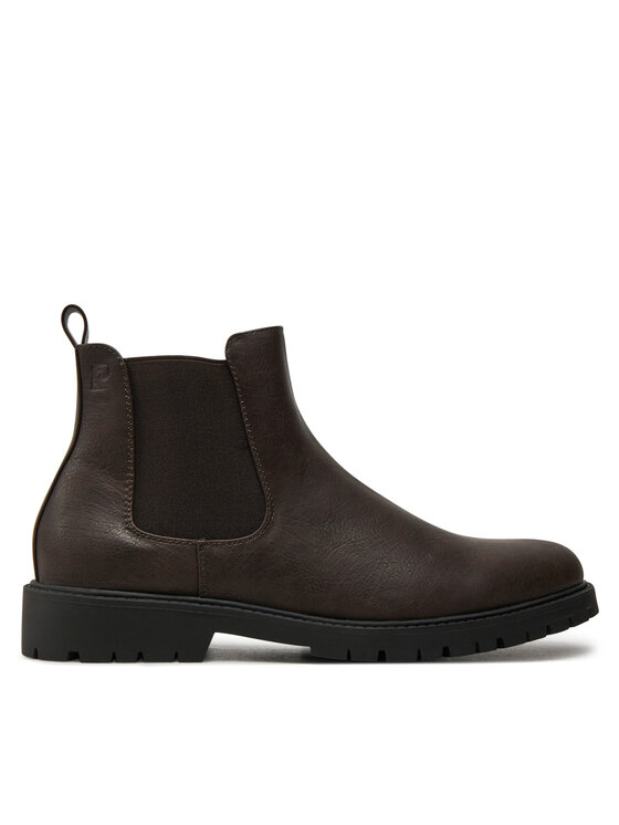 Pierre Cardin Pierre Cardin Kotníková obuv s elastickým prvkem 4714 Hnědá
