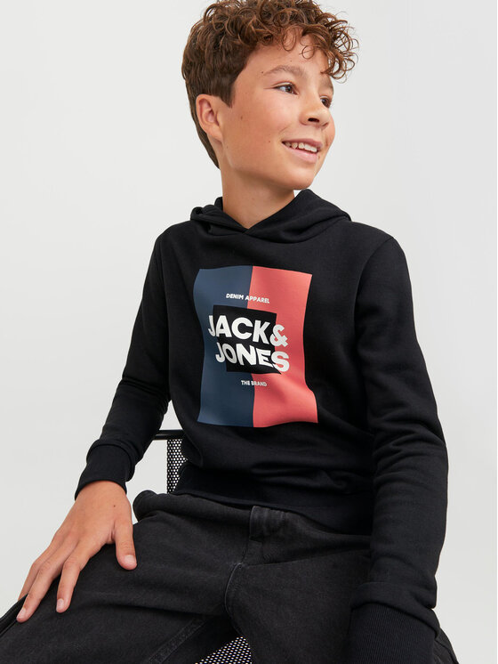 Jack & Jones Junior Jack & Jones Junior Bluza 12237105 Czarny Regular Fit