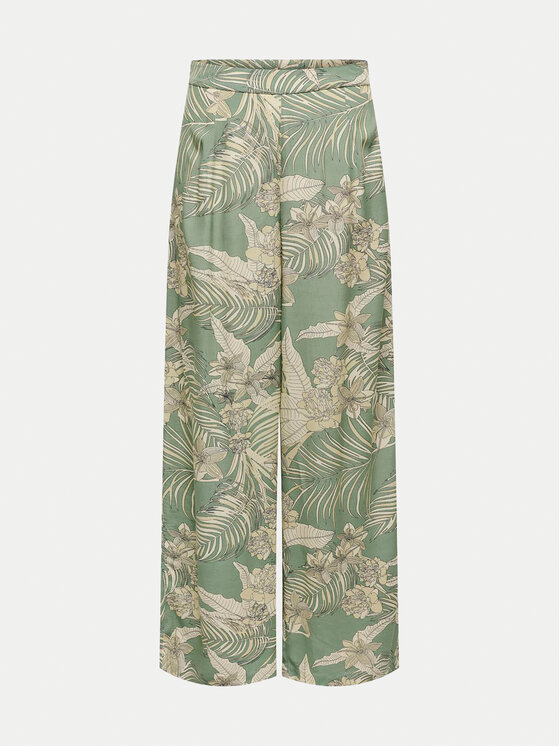 ONLY ONLY Bavlnené nohavice Palina 15324503 Zelená Loose Fit