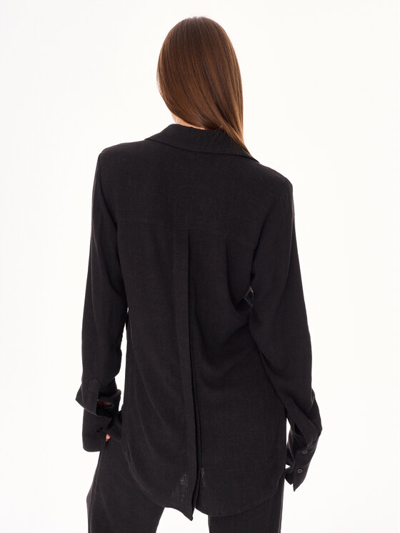 MANDRAGORA MANDRAGORA Camicia Ora Nero Loose Fit