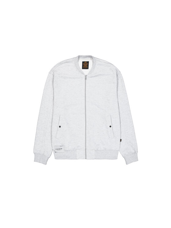 Alpha Industries Alpha Industries Kurtka bomber Studio Edition Fleece Bomber Jacket Szary Loose Fit
