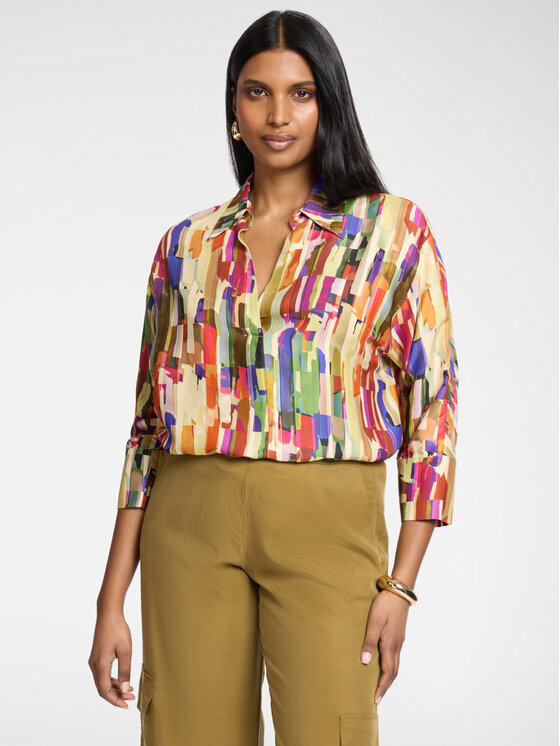 Elena Mirò Elena Mirò Blusa 2043Z300048N001 Crema Regular Fit