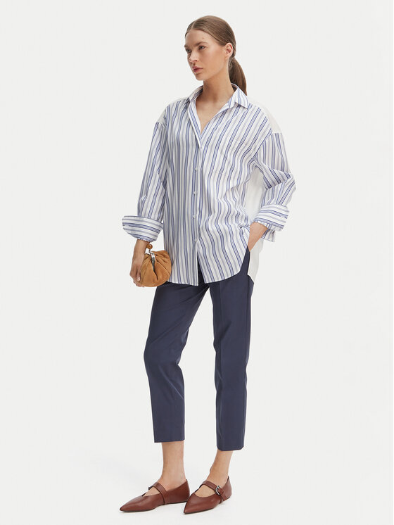 Weekend Max Mara Weekend Max Mara Spodnie materiałowe Cecco 2615131082 Granatowy Regular Fit
