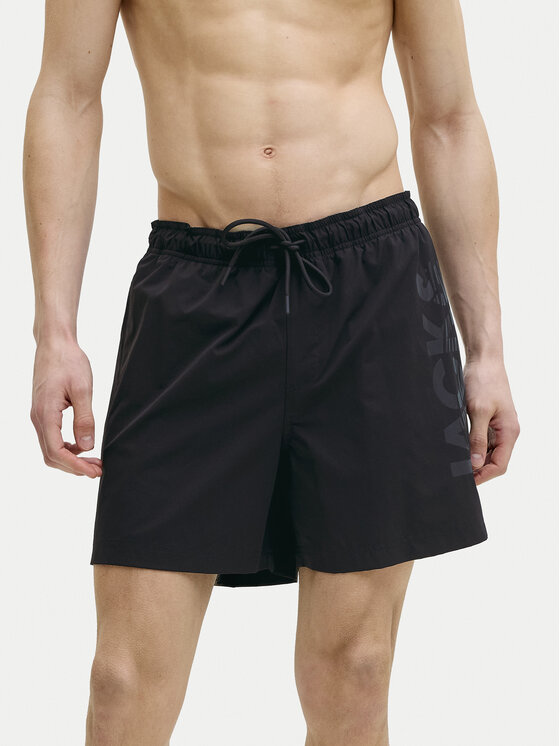 Jack & Jones Jack & Jones Badeshorts Maui Wave 12291391 Schwarz Regular Fit