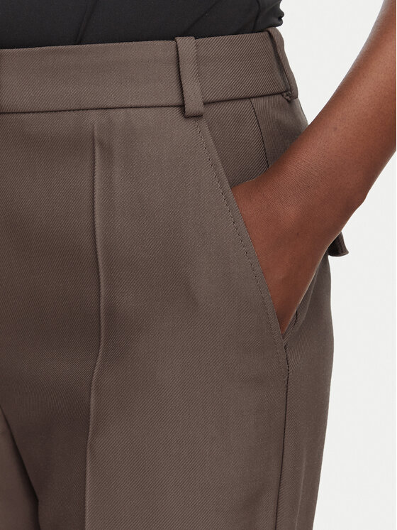 BOSS BOSS Medžiaginės kelnės Talia5 50564488 Ruda Regular Fit