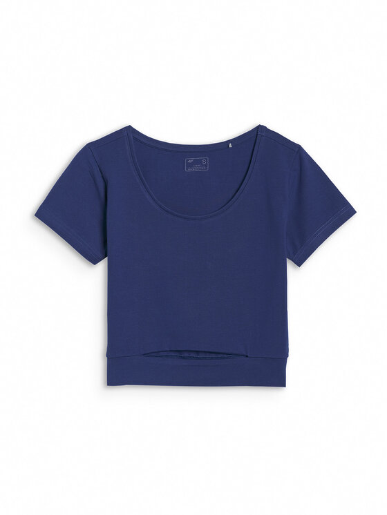 4F 4F T-Shirt SS MIDSHOP TEXTILE Granatowy Slim Fit