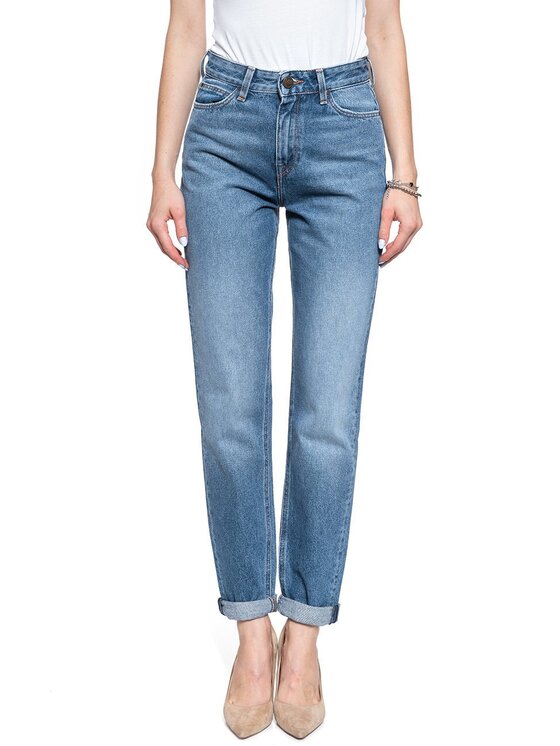 Lee Lee Jeans MOM STRAIGHT Blu Regular Fit