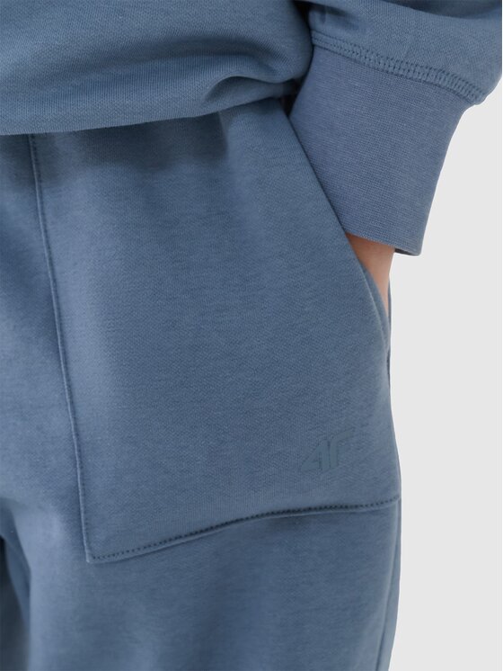 4F 4F Pantaloni da tuta 4FJRSS25TTROM1340-32S Blu Regular Fit
