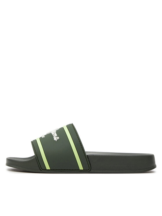 Pepe Jeans Pepe Jeans Klapki Slider Logo B PBS70054 Khaki