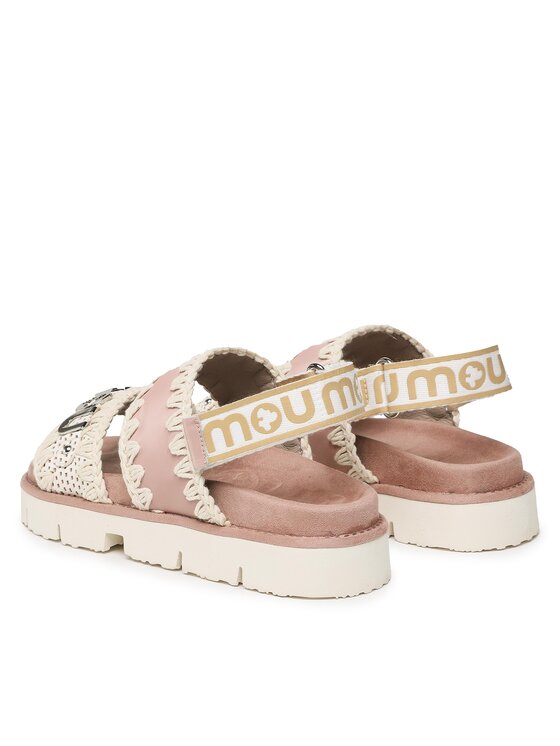 Mou Mou Сандали New Sandal Back Strap SW461001C Бял