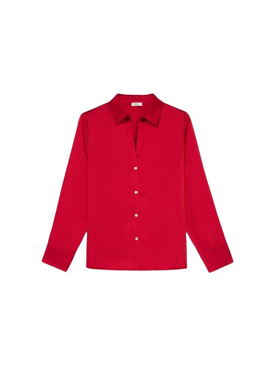 Oltre Oltre Koszula 5374R403016N016 Czerwony Regular Fit
