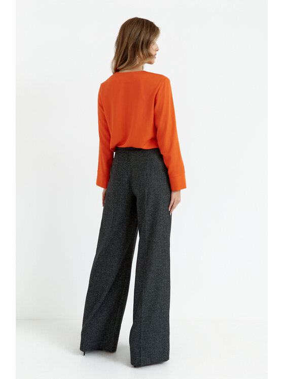 Stylove Stylove Halenka S391 Oranžová Curvy Fit
