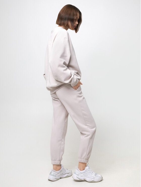 White Rvbbit White Rvbbit Spodnie dresowe premium Beżowy Regular Fit
