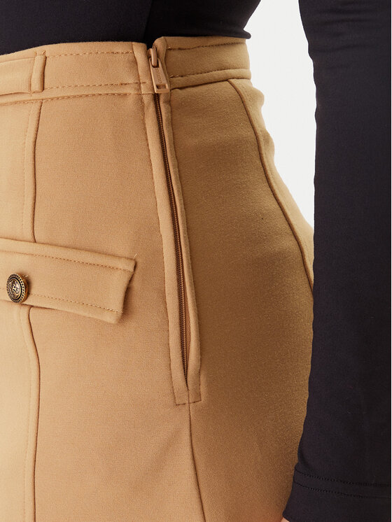 Guess Guess Φούστα σε γραμμή Α W5BD61 KCMU2 Μπεζ Regular Fit