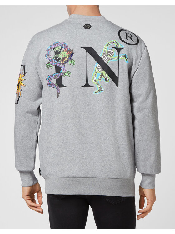 PHILIPP PLEIN PHILIPP PLEIN Bluza 283 Beżowy Regular Fit