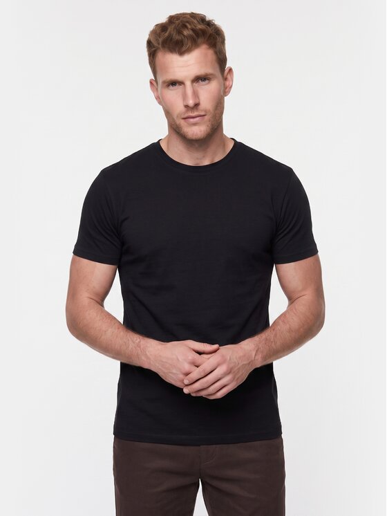 BASICLO BASICLO T-Shirt W-2326-99 Czarny Regular Fit