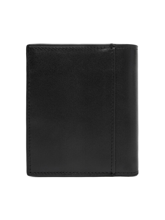 Calvin Klein Calvin Klein Велике Чоловіче Портмоне Plaque Ns Slim Trifold W/ Coin LV04D1068G Чорний