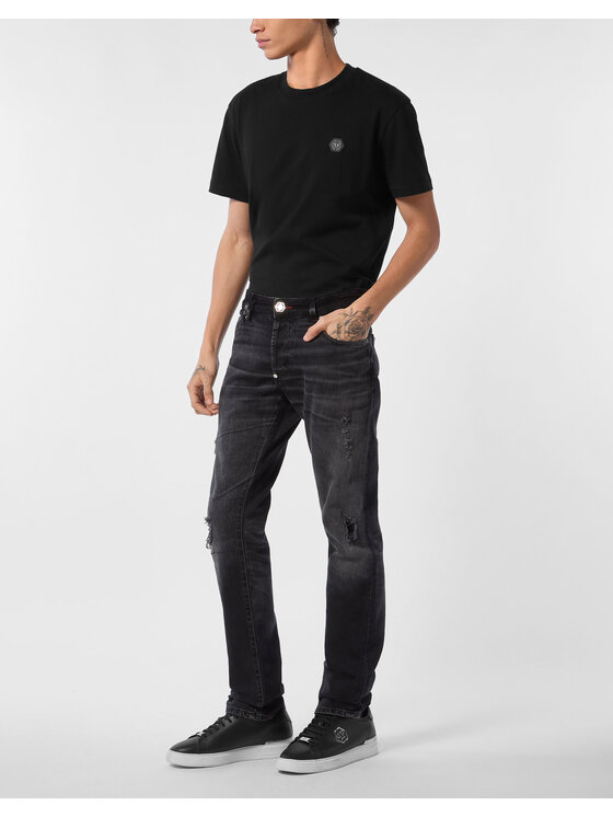 PHILIPP PLEIN PHILIPP PLEIN Jeansy 26877 Czarny Straight Leg