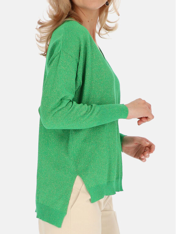 L’AF L’AF Sweter Bela Zielony Relaxed Fit