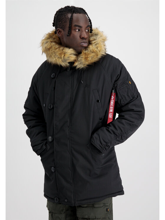 Alpha Industries Alpha Industries Kurtka zimowa Explorer Winter Jacket Czarny Regular Fit