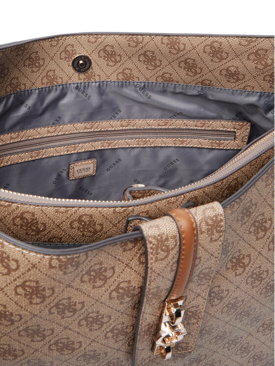 Guess Guess Kabelka Yvonne Logo Travel TWLB23 78024 Hnědá