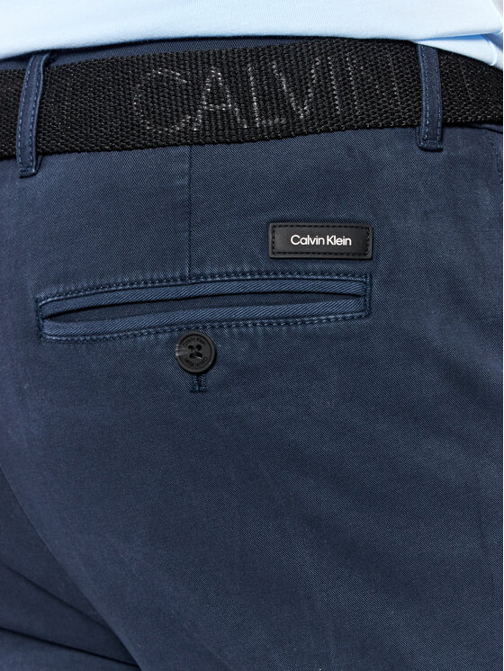 Pantaloni chino Garment Dye K10K109456 Blu scuro