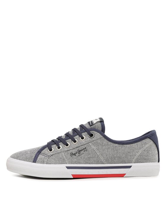 Pepe Jeans Pepe Jeans Tenisówki Brady Men Chambray PMS30817 Granatowy