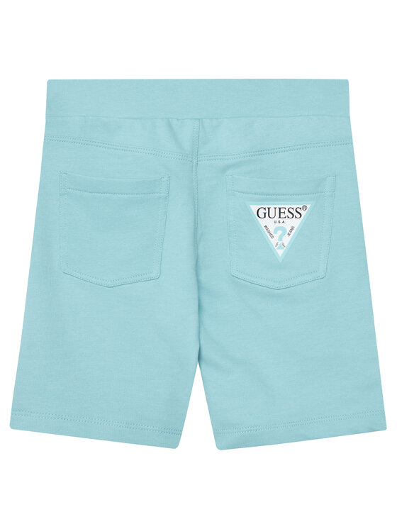 Guess Guess Set majica, sportske kratke hlače N6GG00 K8HM4 Plava Regular Fit