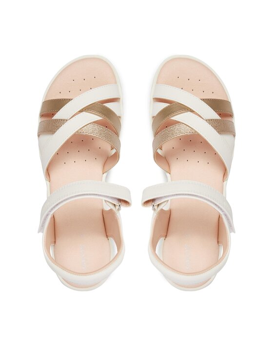 Geox Geox Sandały J Sandal Coralie Gir J356EA 054AJ C0588 D Biały