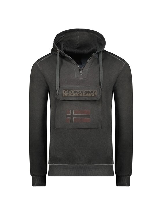 Geographical Norway Geographical Norway Bluza WU8270H-GNO-BLACK Czarny Regular Fit
