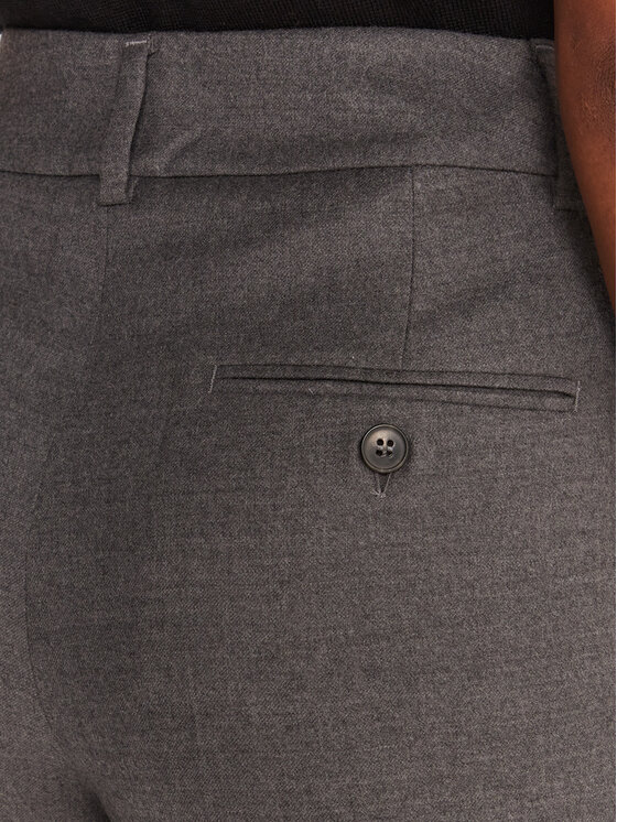 Weekend Max Mara Weekend Max Mara Medžiaginės kelnės Caldaia 2525136152 Pilka Regular Fit