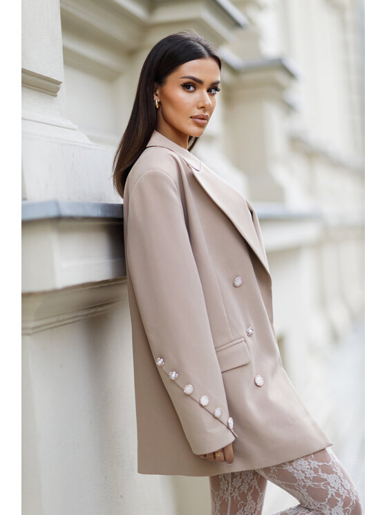 LilaLou LilaLou Legíny Sophia Béžová Slim Fit