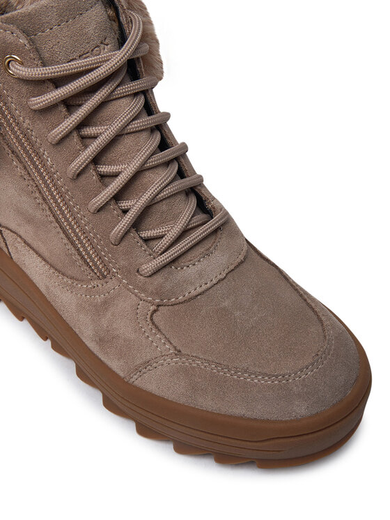 Geox Geox Polokozačky D46WNB 00022 C6738 Hnědá