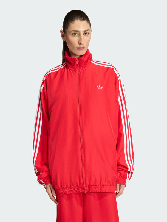adidas adidas Bluza FIREBIRD ADILENIUM Czerwony Regular Fit