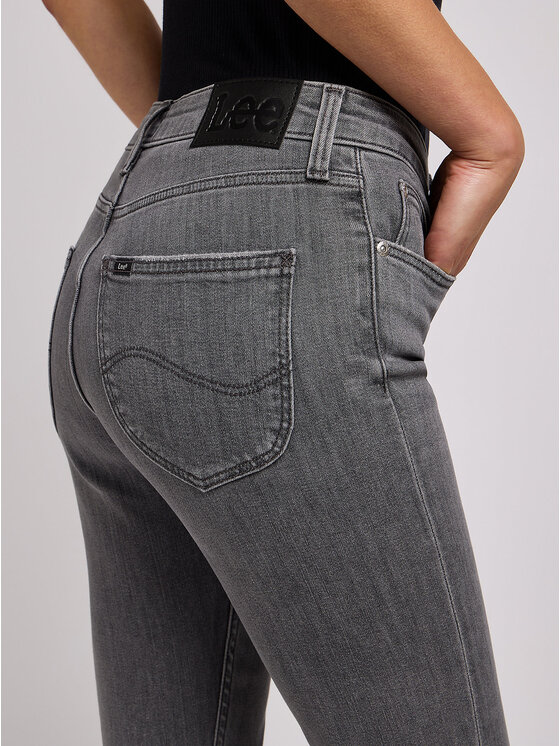 Lee Lee Jeansy ELLY Szary Slim Fit