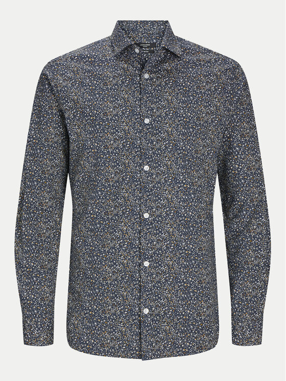 Jack&Jones Jack&Jones Πουκάμισο Blackpool 12260625 Σκούρο μπλε Slim Fit