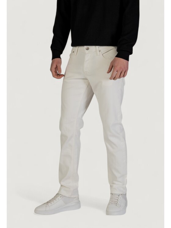 Jack&Jones Jack&Jones Τζιν JJIGLENN JJORIGINAL SQ 912 SN Λευκό Original Fit
