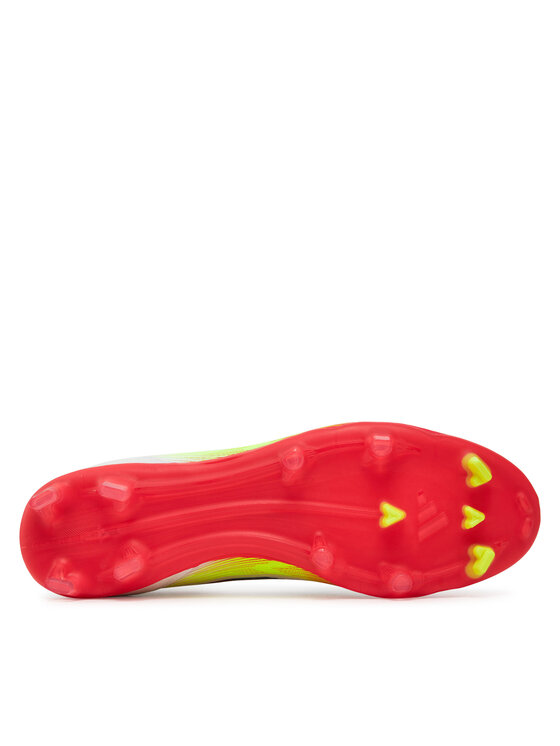 adidas adidas Ghete pentru fotbal F50 League Mid Firm/Multi-Ground JI0434 Alb