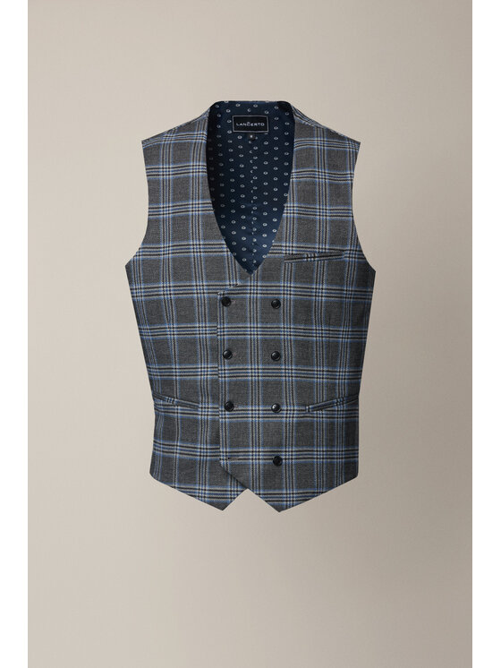 Lancerto Lancerto Kamizelka Anghiari KA131225000010 Szary Slim Fit