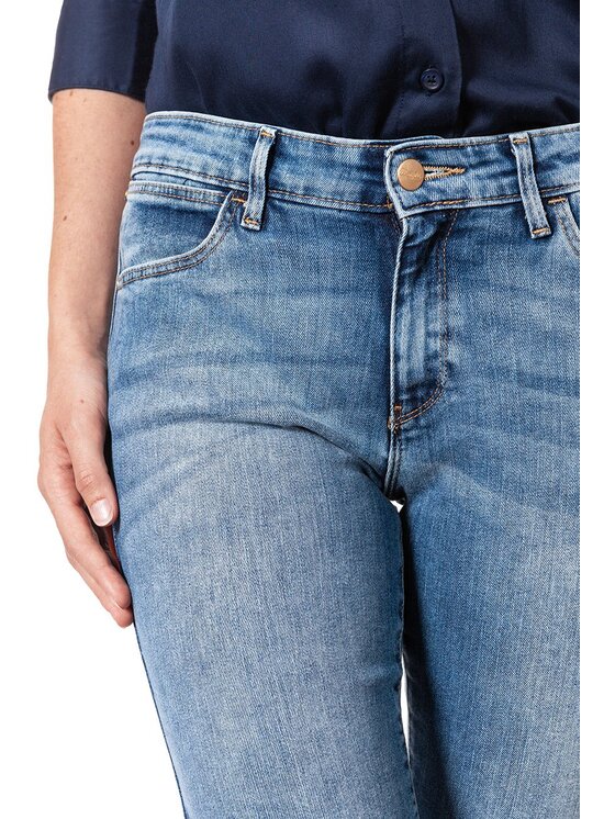 Wrangler Wrangler Jeansy SKINNY Niebieski Skinny Fit