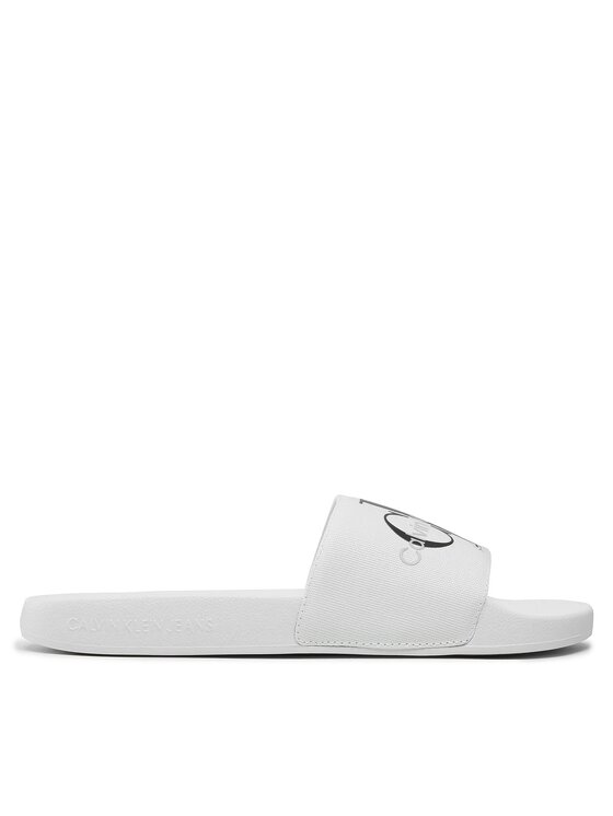 Calvin Klein Jeans Calvin Klein Jeans Чехли Slide Monogram Co YM0YM00061 Бял