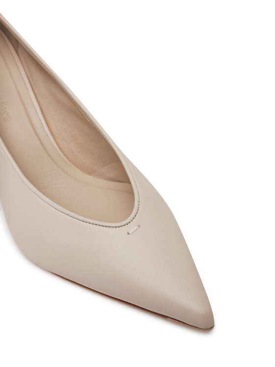 Max Mara Max Mara Čevlji z visoko peto 2514521151600 Écru