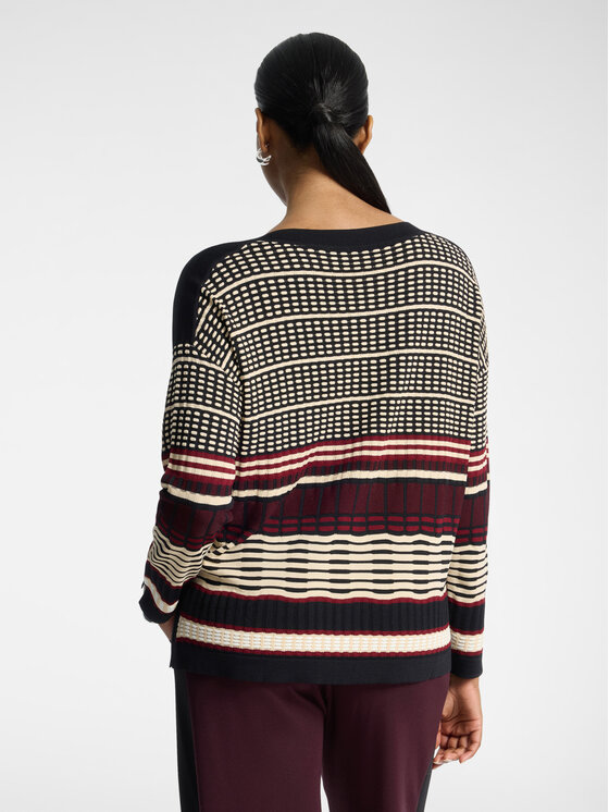 Elena Mirò Elena Mirò Maglione M051Z000813N0C1 Bordeaux Boxy Fit