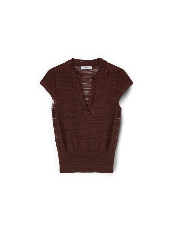 Motivi Motivi Maglione M204W003913N022 Marrone Regular Fit