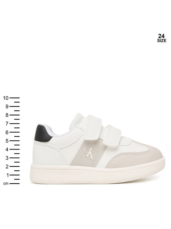 Calvin Klein Calvin Klein Snīkeri Low Cut Velcro V1X9-83277-1269 M Balts