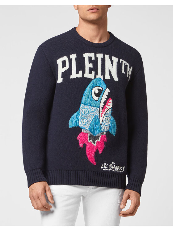 PHILIPP PLEIN PHILIPP PLEIN S dlhými rukávmi 2395 Modrá Regular Fit